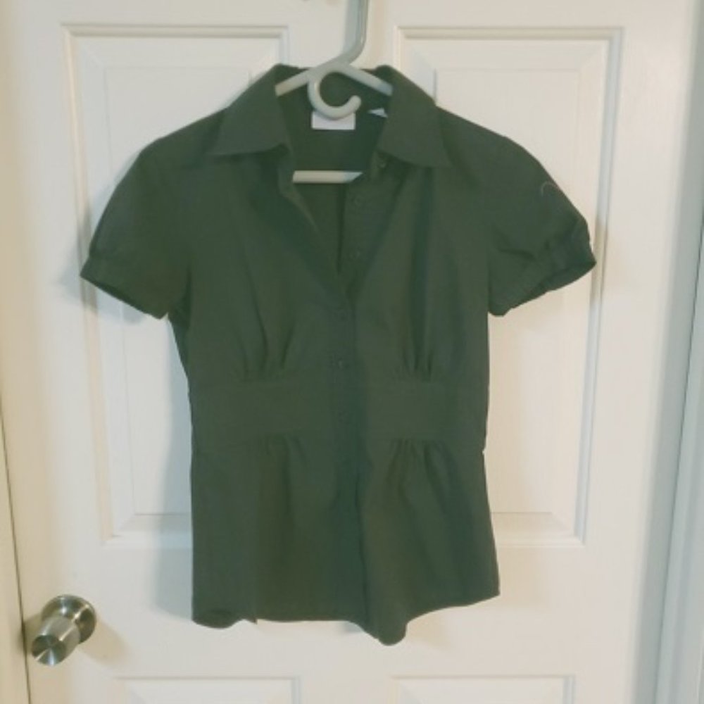 New york and Co. black button up